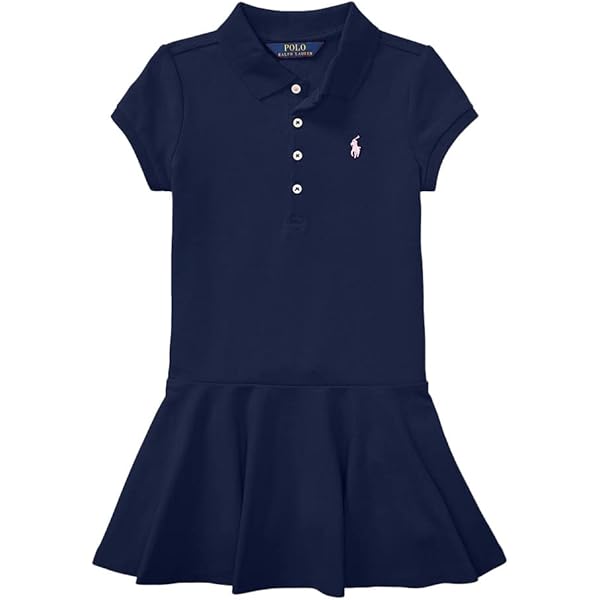 Scalloped Polo Dress / Sサイズ　Baby Blue Scalloped Polo Dress（ワンピース）｜Her lip to（ハーリップ